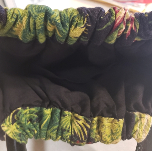 Handmade Jungle/Monkey Tote Purse Black Handles ☆ Canvas ☆ Bottom Studs ☆ - Picture 7 of 7